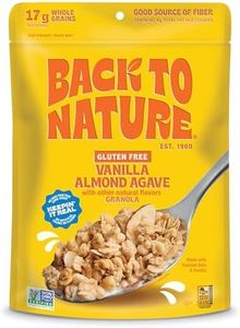 Back to Nature Granola Cereal - Gluten Free, Non-GMO, Plant Based Snacks made with Whole Grain Rolled Oats - Vanilla Almond Agave, 11 Ounce (Pack of 6)