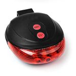 GOCART WITH G LOGO Bicycle Led Taillight (7 LED Light,2 Laser Light):Red Colour