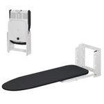 Wow Craft Wall Mounted Ironing Board, Foldable, Height Adjustable with 180 Degree Rotatable Press Table for Clothes, Space Saving Furniture for Home