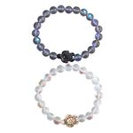 Caiyao 8mm Sea Turtles Beads Bracelet Turquoise Natutal Stone Elastic Stretch Bracelet for Women Men, 8mm, Stone, no gemstone