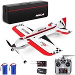 Radiolink A560 PNP (Plug&Play) RC 3D Airplane & AT10II Grey 12 Channels RC Transmitter and R12DS Receiver, Left Hand Throttle Radio, CM210 2S LiPo Fast Charger Kit, Totally RTF