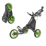 Caddytek Caddylite EZ V8-EZ-Fold 3 Wheel Golf Push Cart Version 8, Lime, One Size