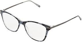 Betsey Johnson Women's New Night Out Square Reading Glasses, Blue, 52 mm