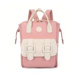 OBABY Baby Diaper Bag | Mother Bag Maternity Backpack Cum Tote bag | Spacious Waterproof Backpack with Multiple Pockets to Easily Organise Baby Essentials Diaper Backpack (Buckle, Pink White)