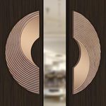 Plantex Premium Main Door Handle/8-inches Round Shape Door Handle for Main Door/Pull Push Handle for Glass/Wooden Door/Home & Door Decor - Pack of 1 (277- Rose Gold PVD Finish) - 3 Years Warranty