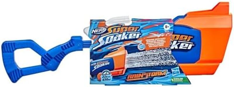 Nerf Super Soaker Rainstorm Water Blaster, Drenching Water Blast, Outdoor Water-Blasting Fun for Kids Teens Adults, Multicolor, F3890