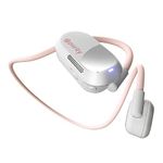 Purity Air Open Ear Headphones - True Air Conduction Wireless Bluetooth Open Ear Earbuds with Dual Mic for iPhone/Android - Secured Long Wearing Comfort, Sports Sweat Resistant (White/Chalk Pink)