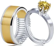 TECEUM Ring Size Adjuster for Loose Rings – All-in-One Kit For Most Ring Widths – Fits 1.5-6mm Band Width – Set of 12 Spiral Guards – Invisible Spacers from Thin to Wide Bands