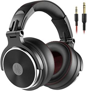 OneOdio Pro-50 Casque Audio Filaire DJ Studio Monitor avec Circum-Auriculaire Coton d'oreille Protéiné Le Plus épais, Hi-Res Audio, Share-Port, 2 Jacks, heaphone pour Phone PC Piano Guitare AMP Mix