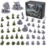 Path Gaming Fantasy Goblins Set for DND Miniatures DND Figures RPG Miniatures 28mm D&D Miniatures Dungeons and Dragons Miniatures DND minis Bulk unpainted DND Monster Miniatures Tabletop Miniatures