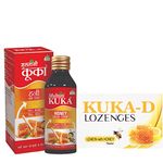 Multani Kuka Honey Combo | Kuka Honey Cough Syrup & Kuka Honey Cough Lozenges | Relief From All Types Of Cough & Throat Issues | Natural Cough Formula | Throat Soothing Remedy | 2 Pack