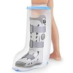 Waterproof Extra Wide Leg Cast Cover for Shower Adults, Extra Large Leg Shower Cover with Non-Slip Bottom, Watertight Foot Protector for Plus Size Adults Surgery Shower Boot