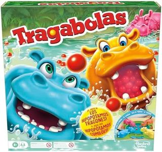 Hasbro Gaming Juego de Mesa Tragabolas Comilón para niños y niñas en Edad Preescolar, A Partir de 4 años, para 2 a 4 Jugadores - Versión español-Portuguesa