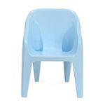 Nilkamal Plastic Eeezygo Baby Chair Modern & Comfortable with Arm & Backrest for Study Chair|Dining Room|Bedroom|Kids Room|Living Room|Indoor-Outdoor|100% Polypropylene Stackable Chairs (Blue)