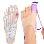 FreesKill Adjustable Bunion-Corrector Big-Toe-Straightener - Ultra-Thin Bunion Corrector for Women and Men, for Day and Night Pain Relief, 1 Pair,(Large)