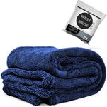 WEST BROS Microfiber Car Drying Towel 1300 GSM Double Twist Pile – Premium Extra Large Auto Wash Towel for Cars Trucks SUV - Super Absorbent Detailing Cleaning Cloth XL 101x61 1-Pack