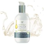 Emu Oil for Skin & Hair - Scalp, Nails, Hair, Face and Body Oil Infused with Omega 3, 6, 9, Vitamins, & Minerals - 60mL Unscented Body & Face Serum for Fine Lines, Stretch Marks, Dry Lips & Cuticles