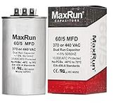 MAXRUN 60+5 MFD uf 370 or 440 Volt 
