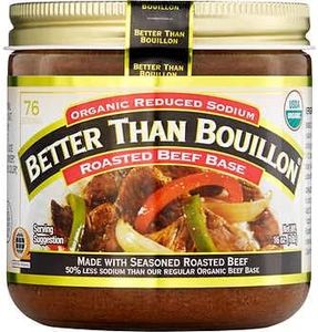 Better Than Bouillon Organic Roasted Beef Base, Made with Seasoned Roasted Beef, USDA Organic 21-Ounce Jar 100 Serving (Pack of 1)