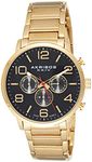 Akribos XXIV Men's AK803YGBK Analog Display Swiss Quartz Gold Watch