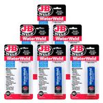 J-B Weld 8277 WaterWeld Adhesive Compound Specially Formulated Epoxy Putty (Pack of 6)