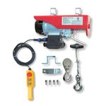 1320 lb (600 kg) BLUELINE Electric Hoist Series 2000 with Optional 2 Controls Capabilities, Pulley, Emergency Stop Button. Ideal for Garage, Shops and Warehouses. Certified for use in Canada and USA