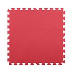 IncStores 1/2 Inch Thick Exercise Foam Flooring Tiles | High-Density Interlocking Foam Tiles for Portable Floor Protection in Your Home Gym, Playroom, and More | Red, 36 Tiles