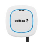 Wallbox Pulsar Max Electric Vehicle Charger (7.4kW, Type 2, Wi-Fi, Bluetooth, OCPP, Indoor/Outdoor, Earthing Protection, 5 Meter Cable, Easy-to-Install Design) White