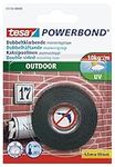 tesa Powerbond OUTDOOR - Double-Sided Mounting Tape for Outdoor Use - UV-, Water- and Temperature Resistant Adhesive Tape - Holds up to 1 kg per 10cm tape, 1,5m x 19mm