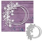 SunnyKids Circle Flowers Lace Metal Cutting Die Cuts, Flowers Lace Stencils DIY Crafts Cards Cutting Dies Cuts for DIY Embossing Card Making Photo Decorative Paper Dies Scrapbooking