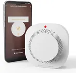 Zigbee Smart Smoke Detector Fire Alarm for Home, Real-Time App Notifications, 10 Year Sensor Life Photoelectric Smoke Alarm with Test/Mute Mode Replaceable Battery (Not Included) ZigBee Hub Required