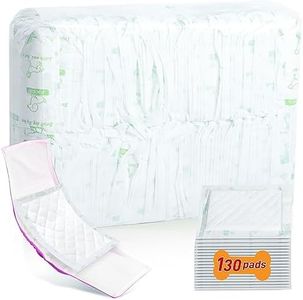Dog Diaper Liners for Male and Female Dogs, 130ct, Super Absorbent Disposable Dog Diapers Booster Pads fit Most Pet Belly Bands and Wraps (X-Large)
