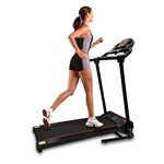 SereneLife Home Foldng Treadmill, 2 in 1 Treadmill Foldable for Running & Walking, 1HP Quiet Brushless Motor, 265Ibs Capacity- Bluetooth Connect