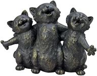 Bits and Pieces - Singing Kittens Statue - Outdoor Garden Sculpture - Yard and Patio Décor