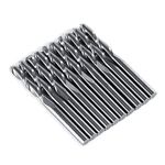 10PCS 1/8" 17mm Ball Nose End Mill CNC Double Flute Spiral Milling Cutter Spiral Router Bits for Engraving Milling