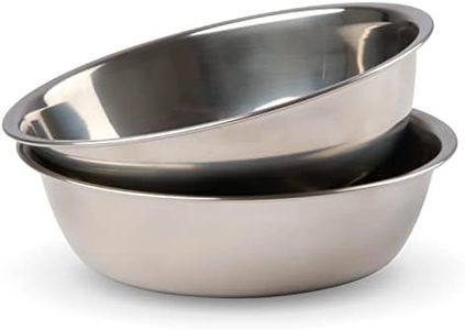 Bonza Ciotole per Cani e Gatti in Acciaio Inossidabile - Accessori cane e gatto di Ricambio - Perfette per animali di Media e Piccola Taglia