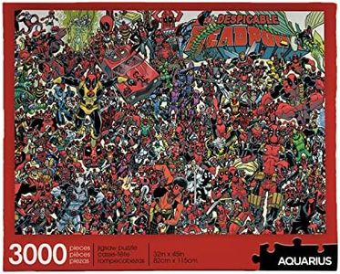 AQUARIUS Marvel Puzzle Deadpool (3000 Piece Jigsaw Puzzle) - Officially Licensed Marvel Merchandise & Collectibles - Glare Free - Precision Fit - 32 x 45 Inches, Multicolor