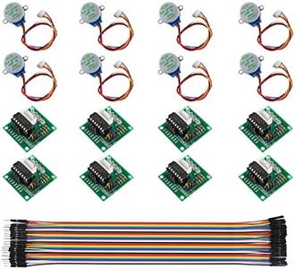 DIANN 8 Sets 28BYJ-48 ULN2003 5V Stepper Motor + ULN2003 Driver Board+40 Pin Cable M/F