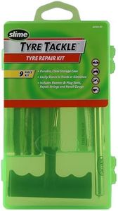 Slime 20133-95 Tyre Repair Tackle Kit, For All Tyres, Quick and Easy Repair, 9-Piece Set