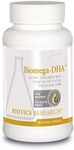 Biotics Research Biomega DHA Fish Oil, 600 mg DHA, Supports Learning and Memory, Fetal Brain Vitamins, 90 Softgel Capsules