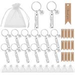 Zuimei 36 Pcs Thank You Keychain Gifts,Thank You Keyring Inspirational Keychain Appreciation Gifts Leaving Gifts with Thank You Card Organza Bags for Colleague Employee Teacher Nurse