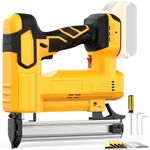 Brad Nailer Cordless for Dewalt 20V Battery (No Battery), 2-in-1 Nail Gun & Staple Gun, 18 Gauge Nail Guns with 2000 Nails for Wood, Upholstery, Framing & DIY Home Improvement