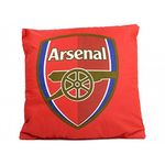 Arsenal FC Official Football Crest Cushion (37cm x 37cm) (Red)