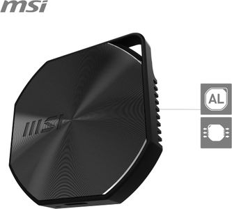 MSI DATAMAG 2TB Portable USB-C SSD – 20Gbps, 1600MB/s, 5-Year Warranty