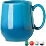 Hasense Coffee Mugs, 20 OZ Ceramic Coffee Cups with Comfortable Handle, Large Soup Mugs for Men Women, Tea Cup for Coffee, Latte, Soup, Dishwasher & Microwave Safe, Gradient Blue