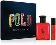 Ralph Lauren - Polo Red - Eau de Toilette - Men's Cologne Gift Set- Fresh Daring Woody Spicy Scent - Full Size, 2.5 Fl Oz & Travel Size, 0.3 Fl Oz