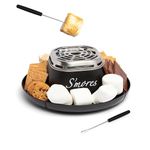 Nostalgia NSM200BK6A Chocolate, Marshmallows and 4 Roasting Forks, Stainless Steel, Black