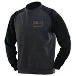 PROTEC Original Long Sleeve Crew Hoodie, Dark Grey, X-Large