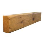 oakleys oak Genuine Solid Oak Beams for Fireplaces- Oak Floating Shelf for Home Decor- Rustic Shelves to Decorative Logs for Fireplace- Heavily Worked- Beam Size(90x20x10) Cm