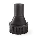 Nedis Dusting Brush with Universal Vario Adapter 30-35mm for Domestic Vacuum Cleaners, Black